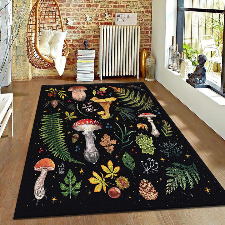 Botanical Inspired Area Rug for Elegant Interior Styling
