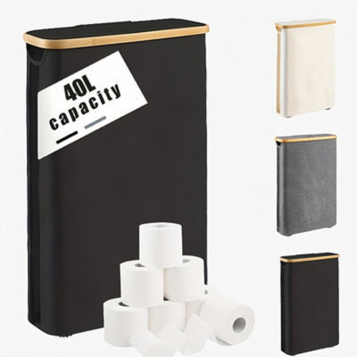 Multifunctional laundry storage box with bamboo lid Kalsten
