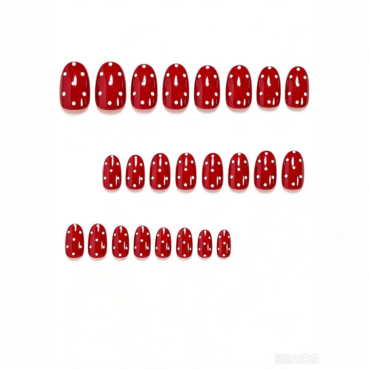 Playful Polka Dot Press-On Nail Art Design Kalsten
