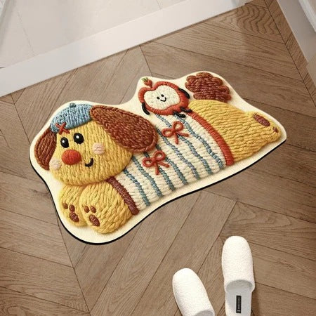 Cute Cat-Themed Kitchen Mat