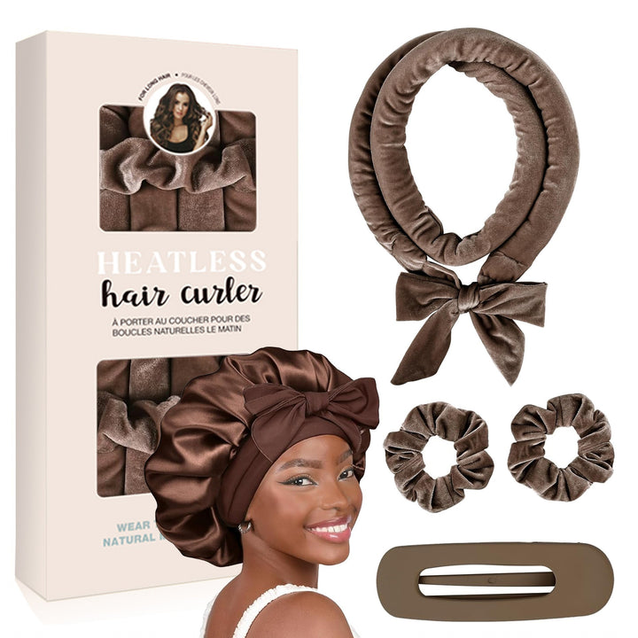 Heatless Satin Hair Curling Set