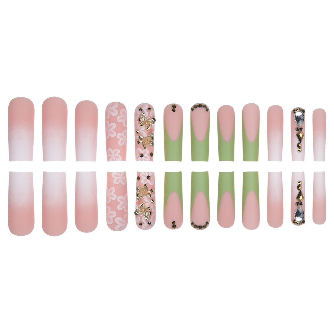 Floral-Inspired Press-On Nail Art Kalsten
