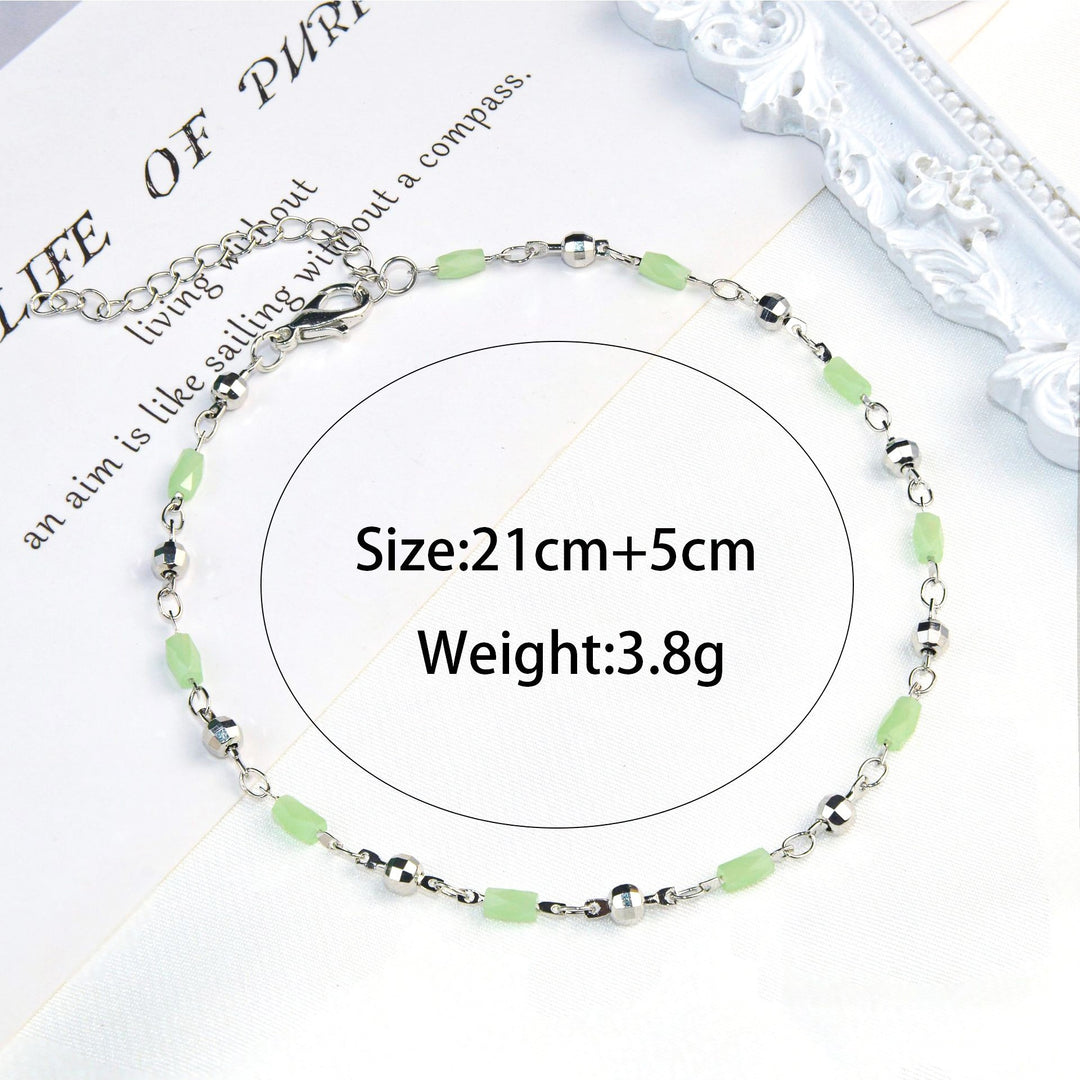 Beaded Charm Anklet Kalsten