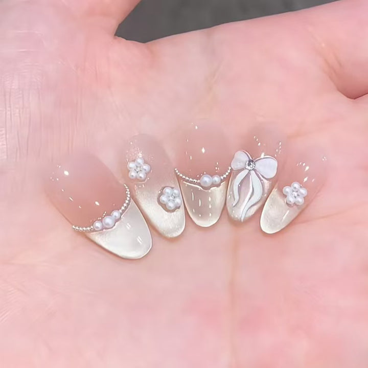 Decorative 3D Butterfly Press-On Nails Kalsten
