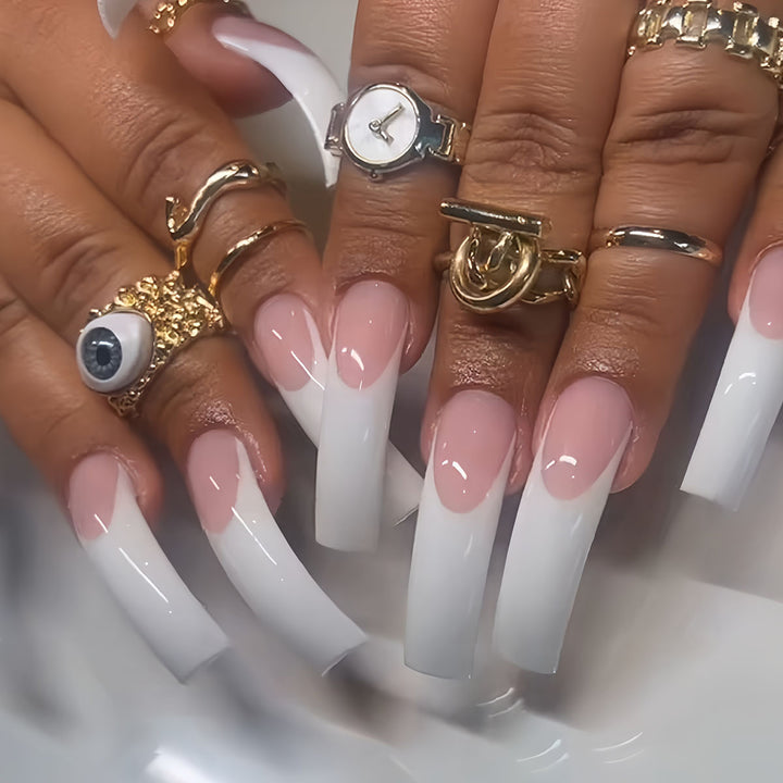 Lengthy Ombre Nail Extensions Kalsten