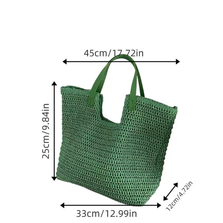 Spacious straw beach bag Kalsten