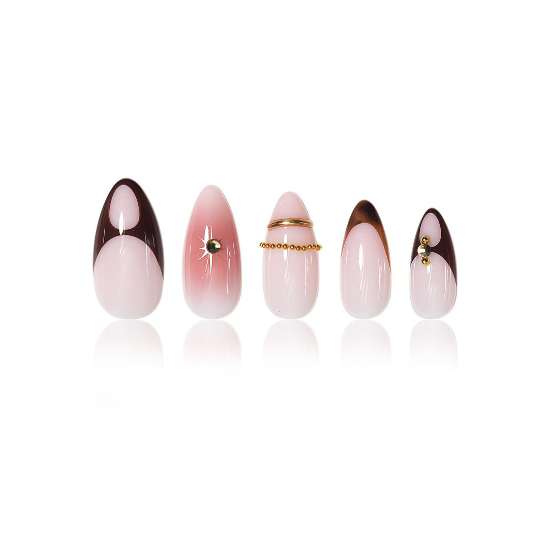 Glamorous Decorative Press-On Nail Art Kalsten