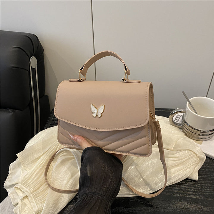 WoElegant Quilted Leather Satchel Bag Kalsten