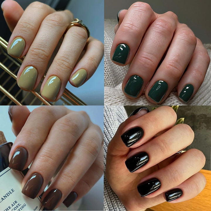 Artificial nail set with elegant shine and natural finish Kalsten
