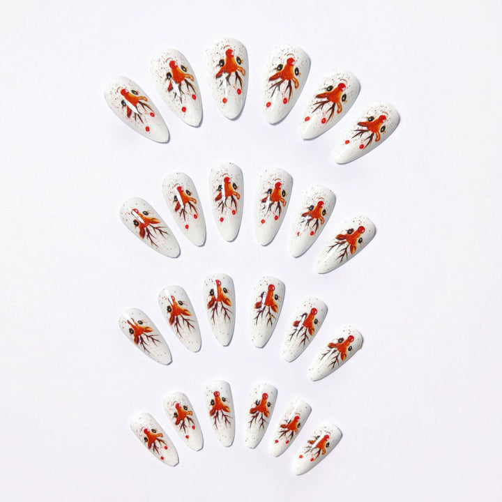 3D Reindeer-Themed Nail Art Kalsten