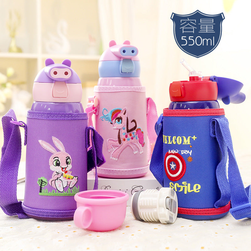 Ladies child-friendly drinking bottle with funny bunny pattern Kalsten
