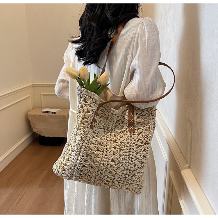 Structured Woven Shopping Bag Kalsten