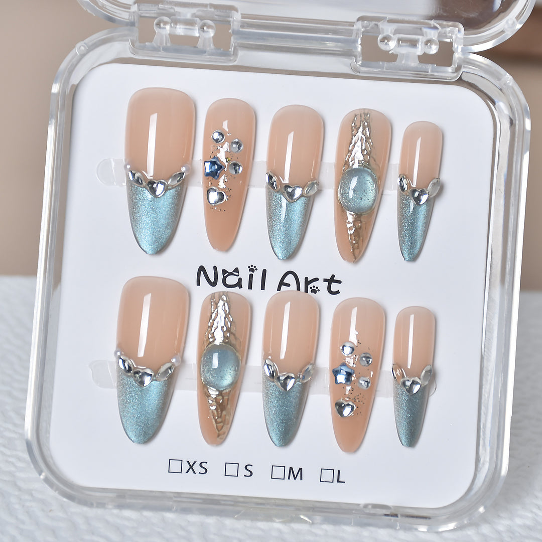 Premium Glamorous Press-On Nail Extensions Kalsten