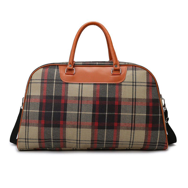 Stylish Plaid Weekend Tote Bag Kalsten