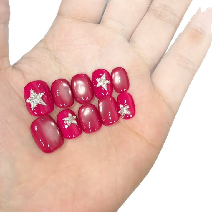 Glamorous Star-Accent Nail Tips Kalsten