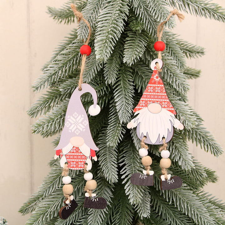 Decorative Wooden Gnome Ornament Kalsten
