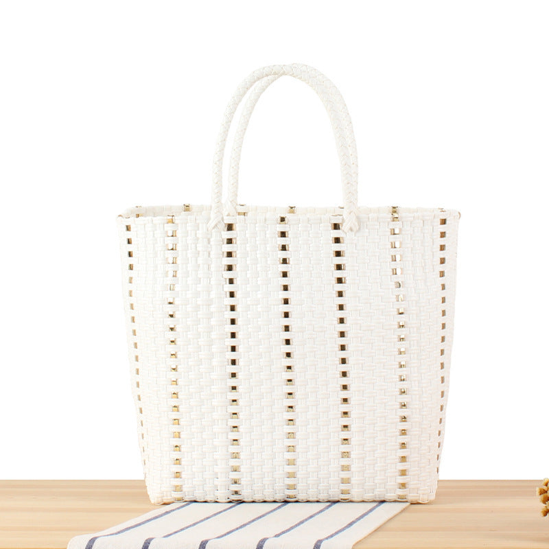 Fashionable basket bag with elegant accents Kalsten