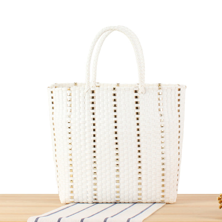 Fashionable basket bag with elegant accents Kalsten