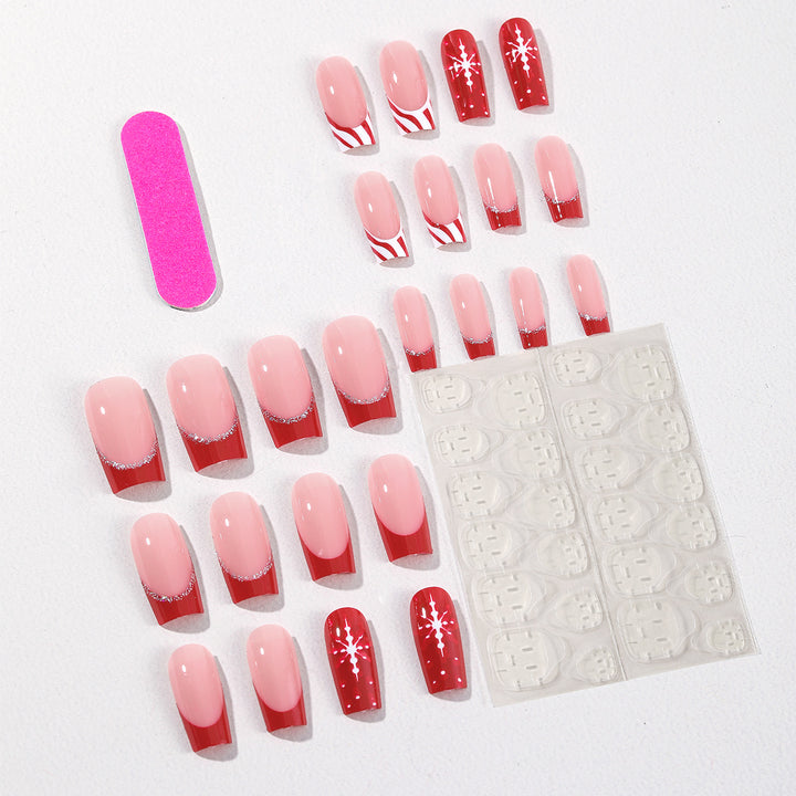 Seasonal Holiday-Themed Acrylic Nail Art Extensions Kalsten
