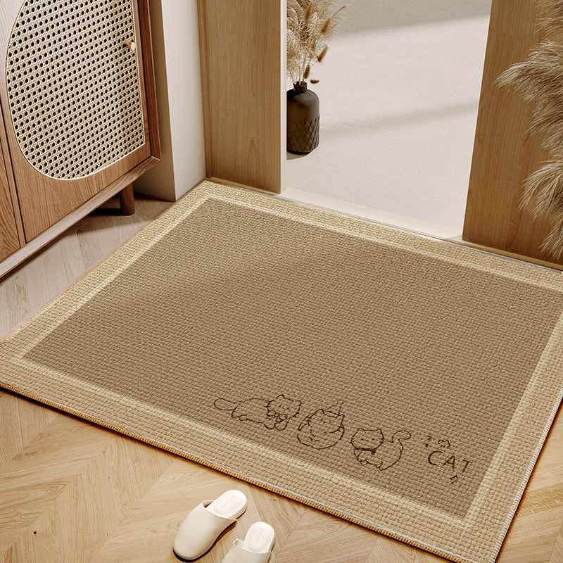 Decorative Cat-Themed Entryway Mat