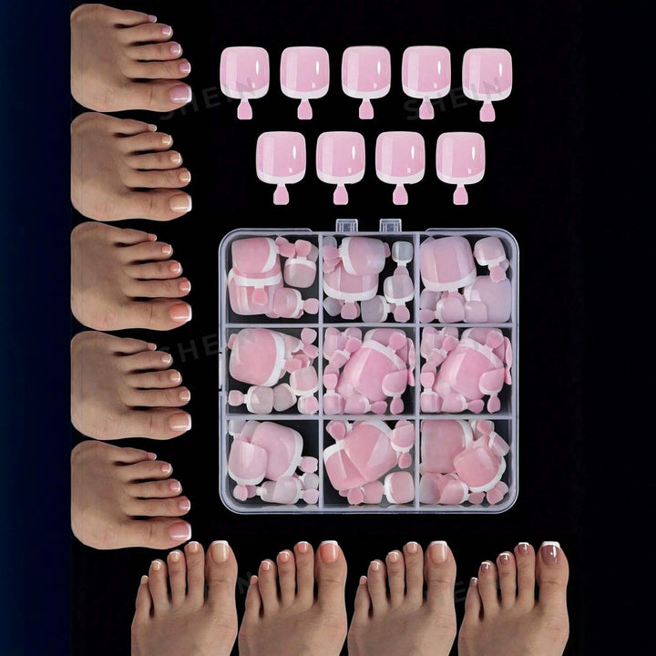 Decorative Press-On Pedicure Kit Kalsten