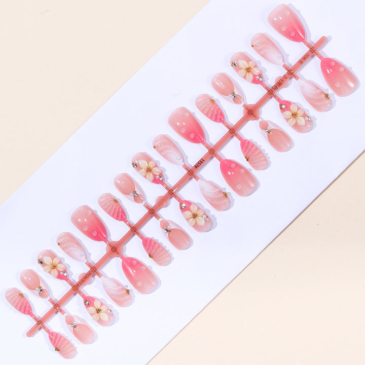Elegant Floral Acrylic Nail Art Extensions Kalsten 1789713211