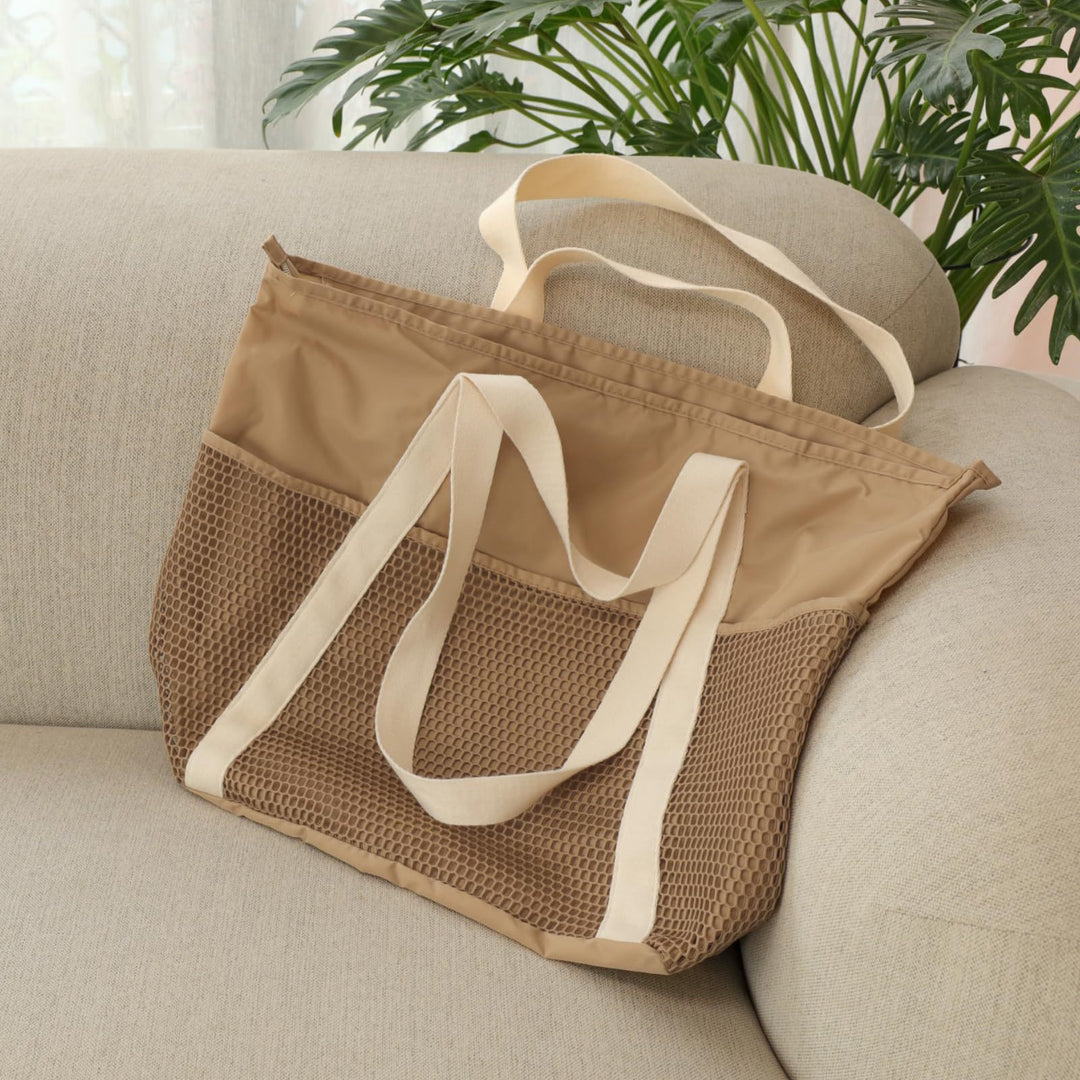 Multifunctional shopping bag with mesh fabric Kalsten