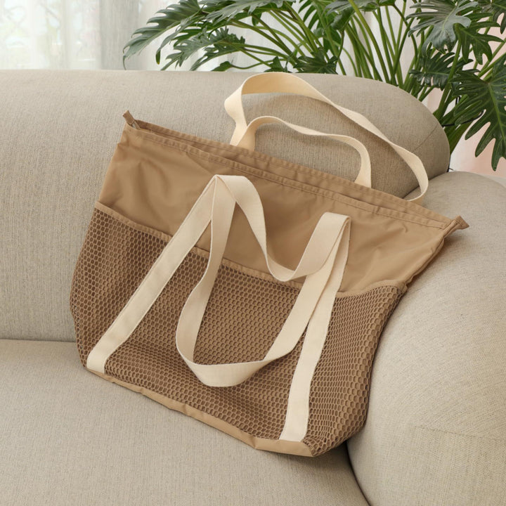 Multifunctional shopping bag with mesh fabric Kalsten