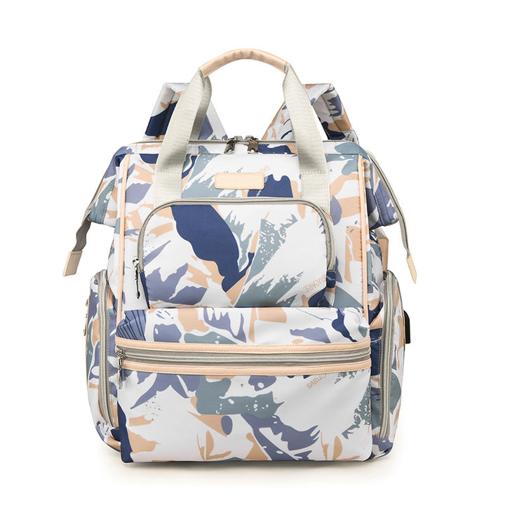 Multi-Functional Patterned Diaper Backpack Kalsten