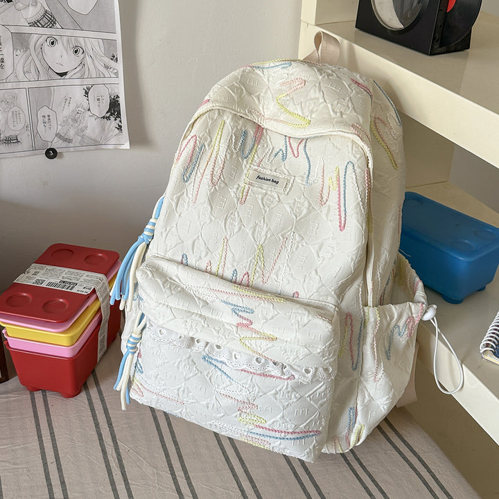 Embroidered Fashion Backpack Kalsten