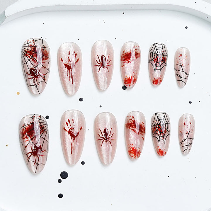 Halloween-Themed Press-On Nail Art Set Kalsten