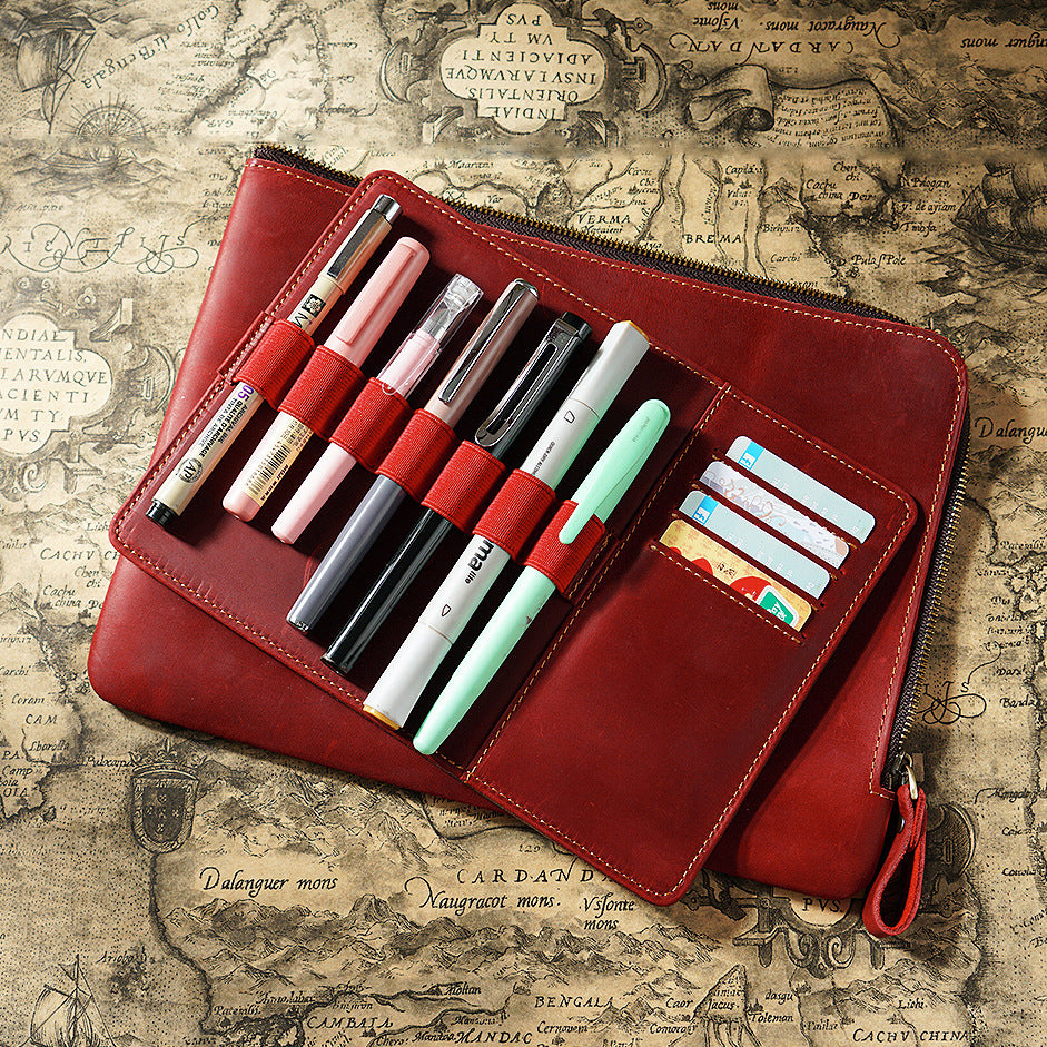 Leather Pen Organizer