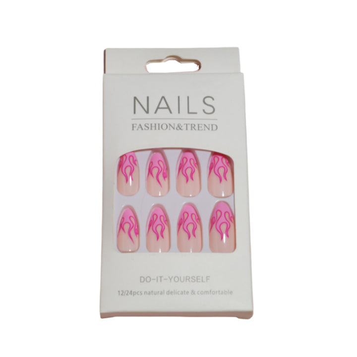 Artistic Flame Design Press-On Nails Kalsten