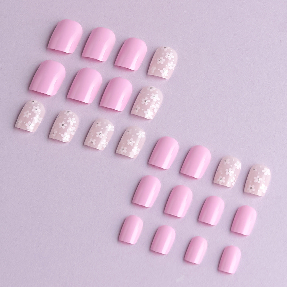 Floral Themed Press-On Nail Art Set Kalsten