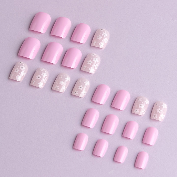 Floral Themed Press-On Nail Art Set Kalsten
