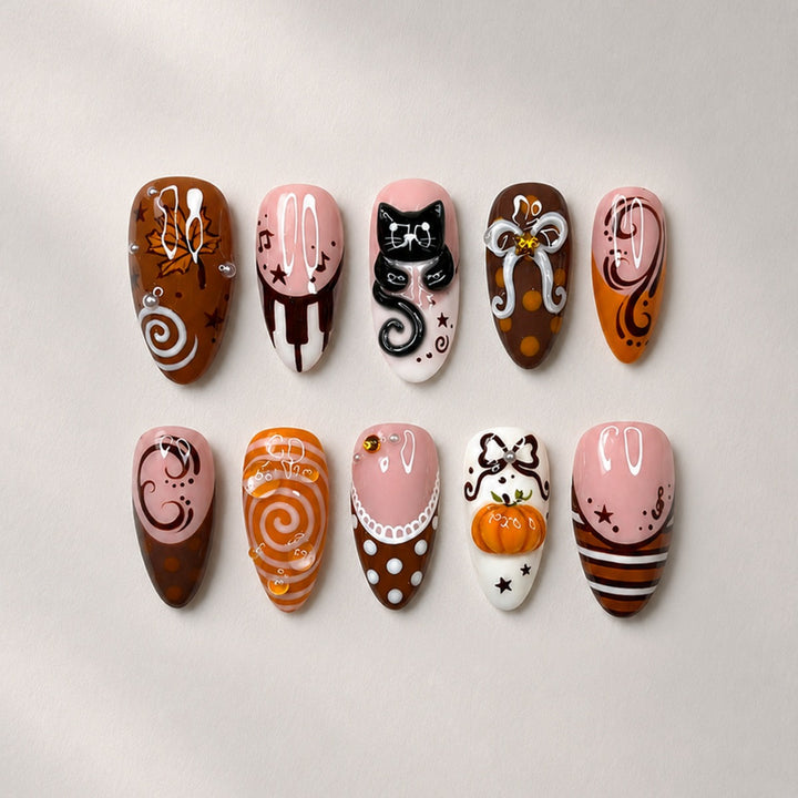 Playful designed artificial nails Kalsten