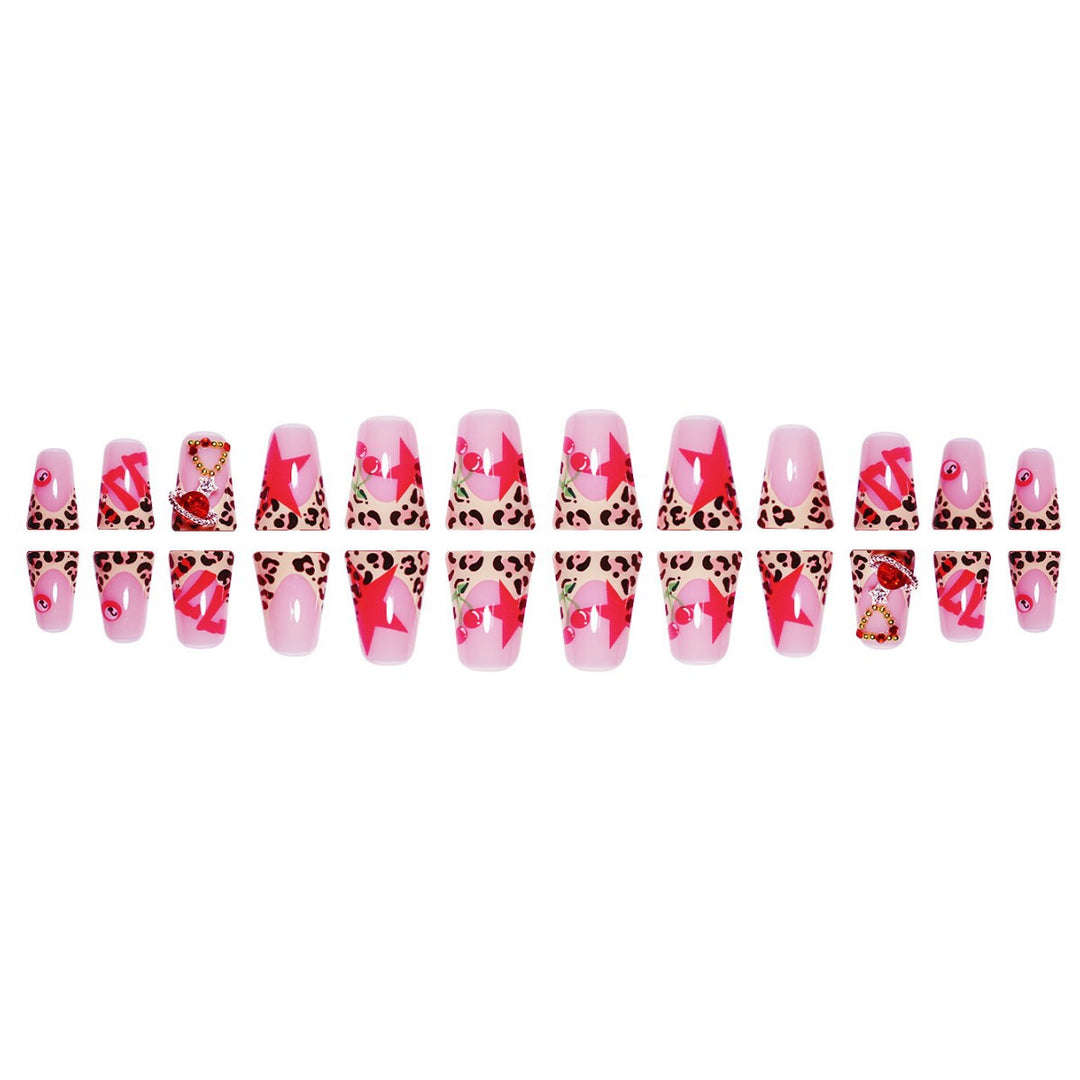 Artistic Leopard Print Press-On Nail Extensions Kalsten