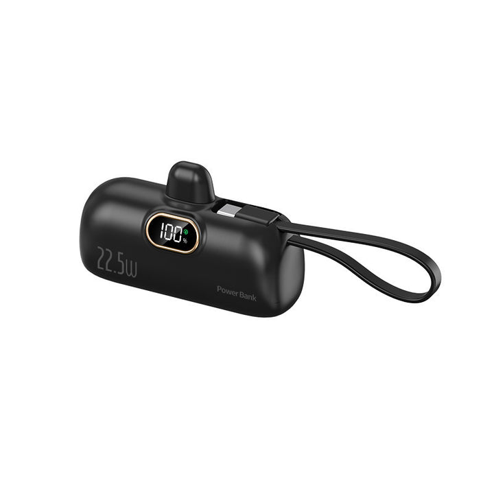 Portable power bank with innovative 22.5W fast charging function and integrated cable system Kalsten