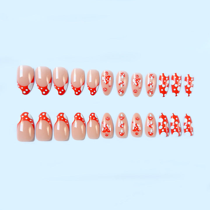 Whimsical Mushroom-Themed Nail Art Kit