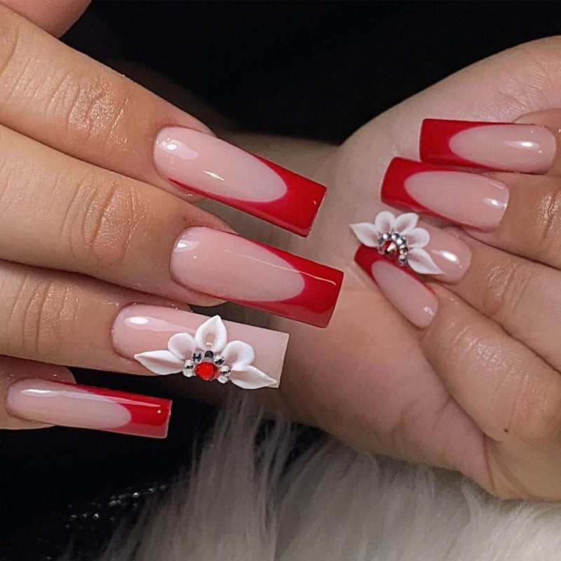 Elegant Heart-Designed Press-On Nail Tips Kalsten