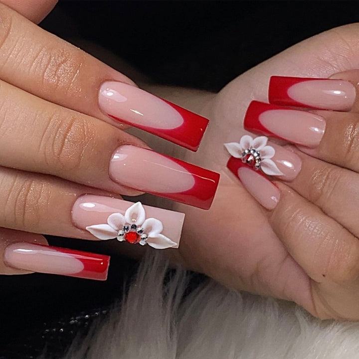Elegant Heart-Designed Press-On Nail Tips Kalsten