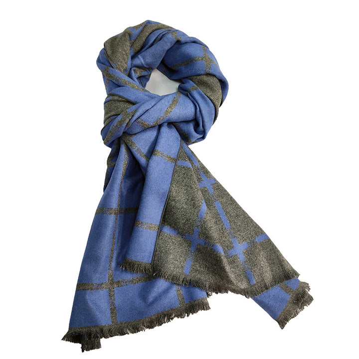 Ladies Elegant and Warm Scarf with Geometric Pattern Kalsten