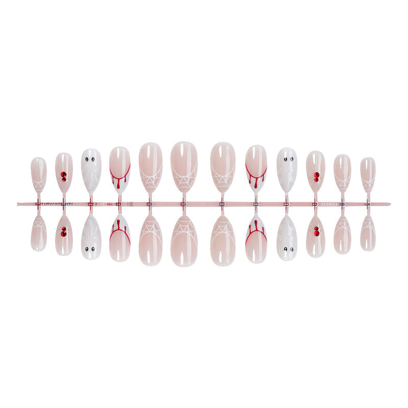 Artistic Press-On Nail Set with Halloween Inspiration kalsten