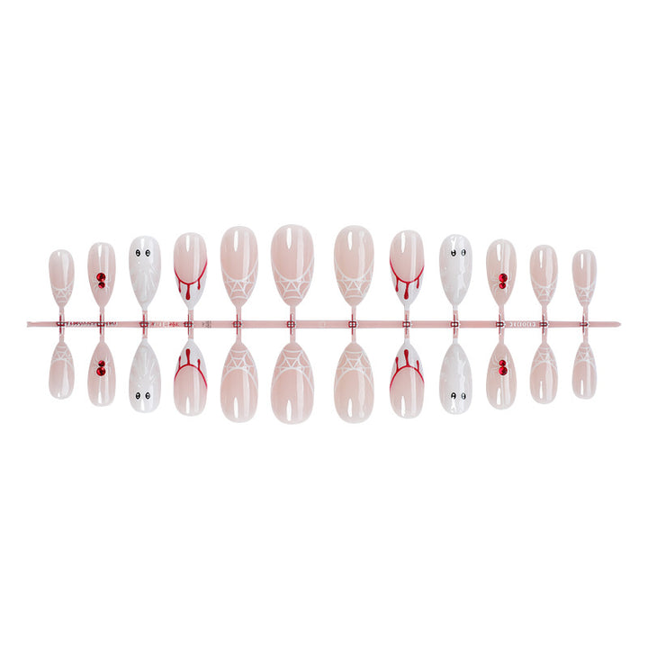 Artistic Press-On Nail Set with Halloween Inspiration kalsten
