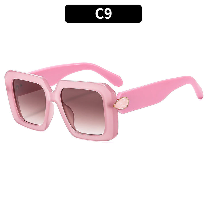 Oversized Geometric Square Sunglasses Classic Look