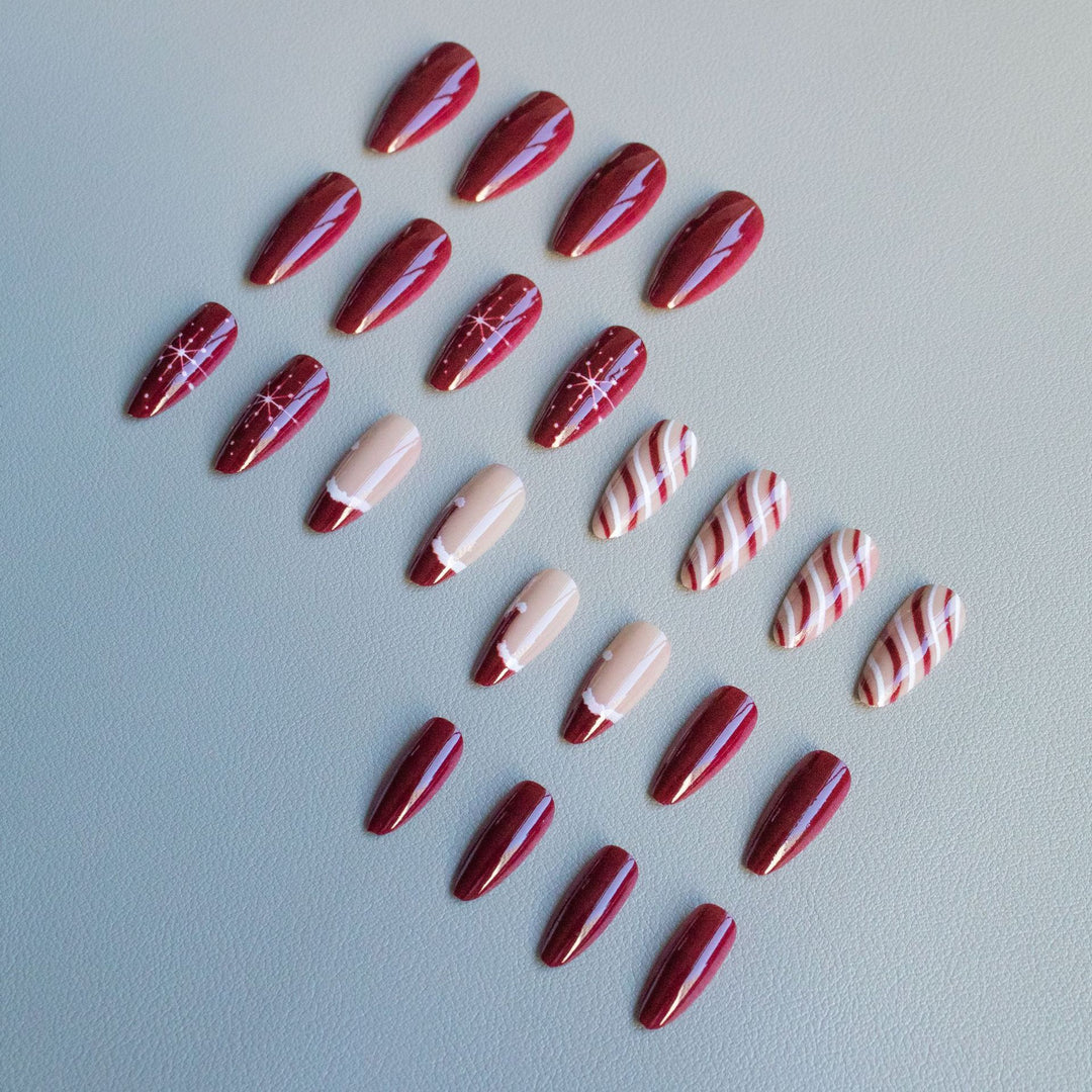 Festive Acrylic Nail Art Set