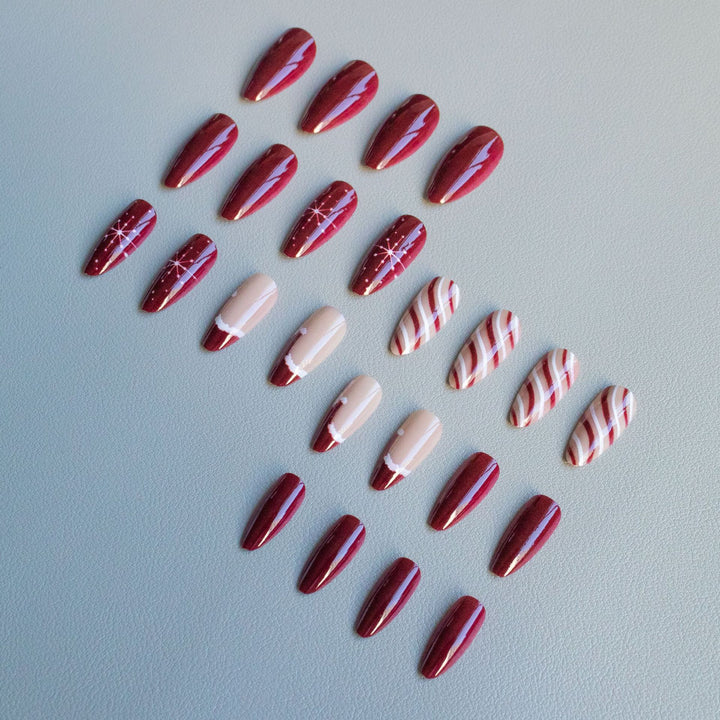 Festive Acrylic Nail Art Set