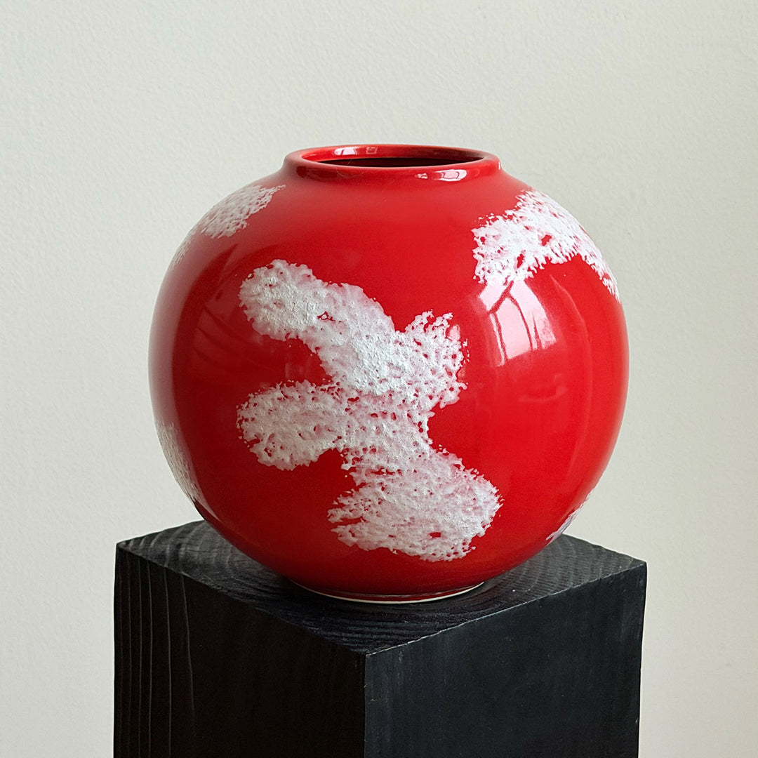 Artistic Round Ceramic Vase
