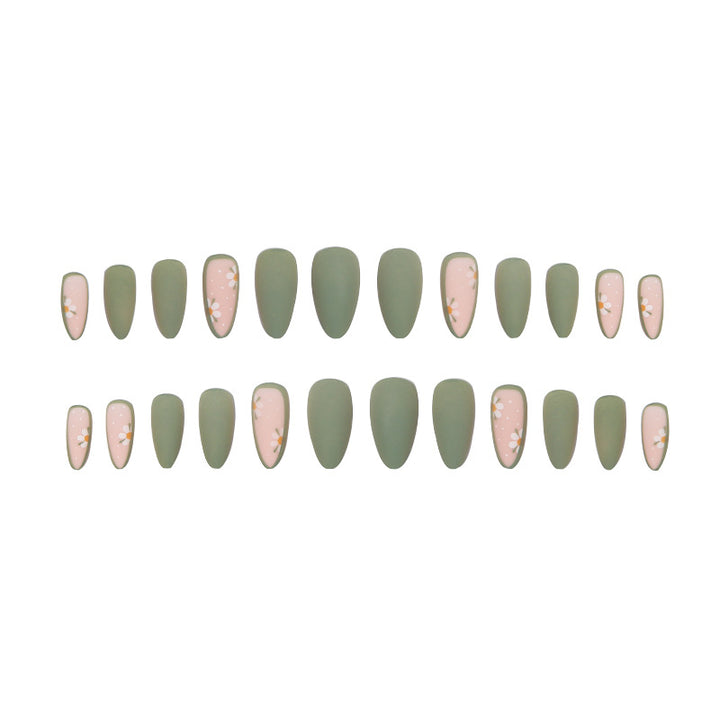 Artistic Nail Tips with Flower Design Kalsten