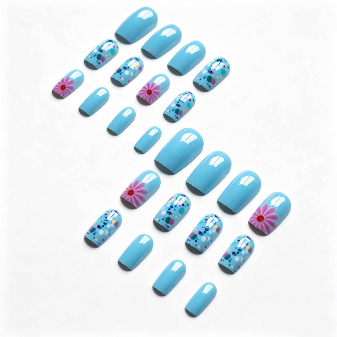 Floral Decorated Nail Art Kit